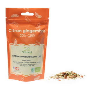 Tisane Citron Gingembre BIO 20% CBD Premium
